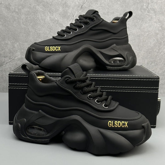 Zapatos Deportivos de Plataforma en Cuero para Hombre - Estilo Moderno y Confort