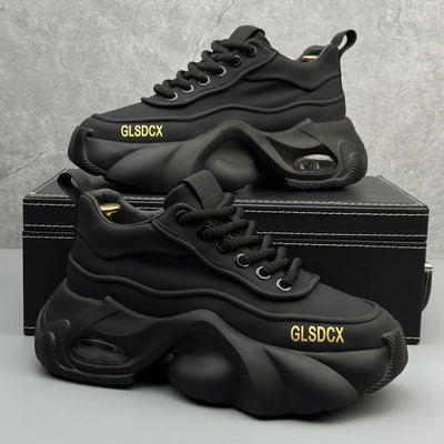 Zapatos Deportivos de Plataforma en Cuero para Hombre - Estilo Moderno y Confort