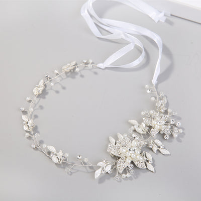 Diadema Artesanal de Strass Dorado y Plateado - Image 6
