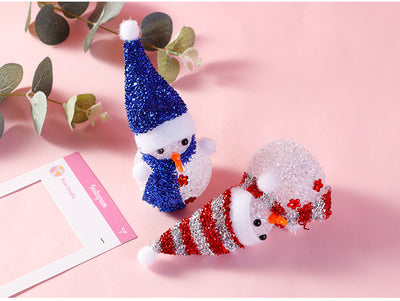 Muñeco de Nieve Navideño Luminoso con Partículas LED Multicolor - Image 6