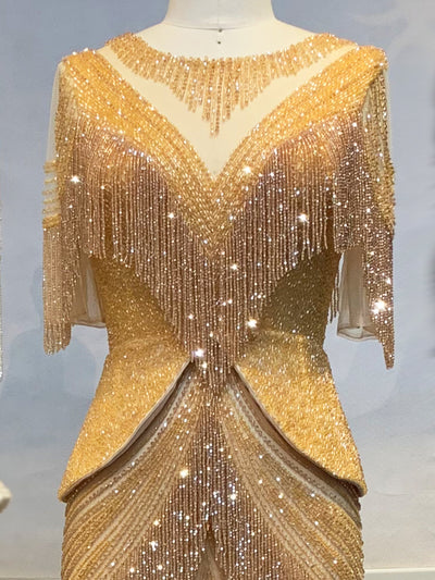 Vestido de Noche Sirena Elegancia Reina para Banquete - Image 4