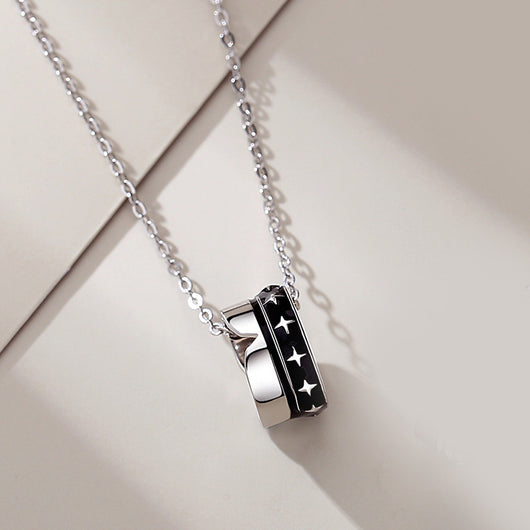 Collar de Pareja en Plata de Ley con Colgante para Mujer - Image 14