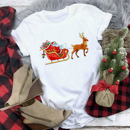 Playera Navideña Estampado Santa Claus - Diseño Casual Unisex - Image 9