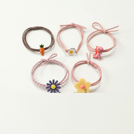 Bandas Elásticas para Cabello Infantil Estilo Coreano - Accesorios Cute Suave