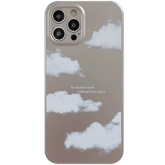 Funda Protectora Premium Plateada Efecto Nube Esmerilada para Teléfono - Image 2