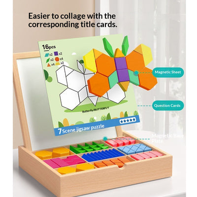 Puzzle Tangram Educativo para Niños - Bloques de Construcción Lógica - Image 2