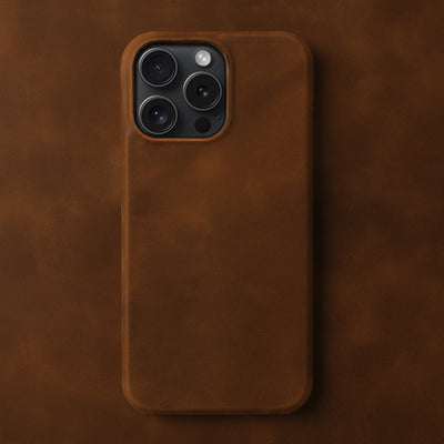 Funda para Teléfono Cuero Crazy Horse con Patrón Aplicado - Image 7