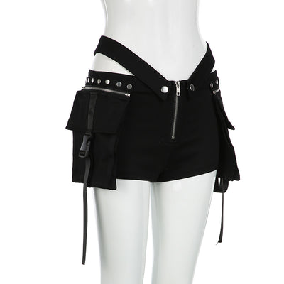 Shorts Casuales para Mujer con Diseño de Costura V y Cintura Ajustable - Estilo Hot Girl - Image 30