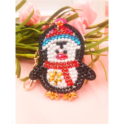 Llavero de Pintura de Diamantes Animalito Adorable - Colgante para Bolso - Image 5