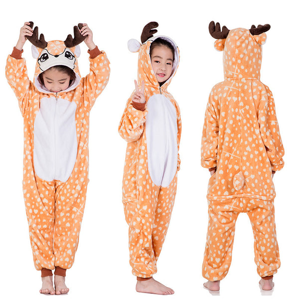 Pijama Enterizo de Animales Divertidos para Niños