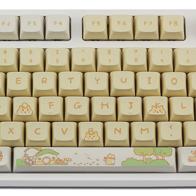 Keycaps Mecánicos Custard Cute - Compatible 68, 75, 98, 100 Teclas - Image 18