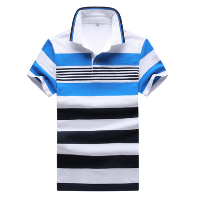 Polo de Rayas Manga Corta para Hombre - Estilo Verano - Image 8