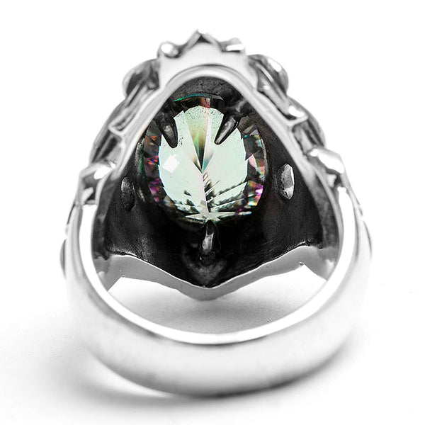 Anillo de Plata Tailandesa Cabeza de León - Diseño Personalidad Masculina