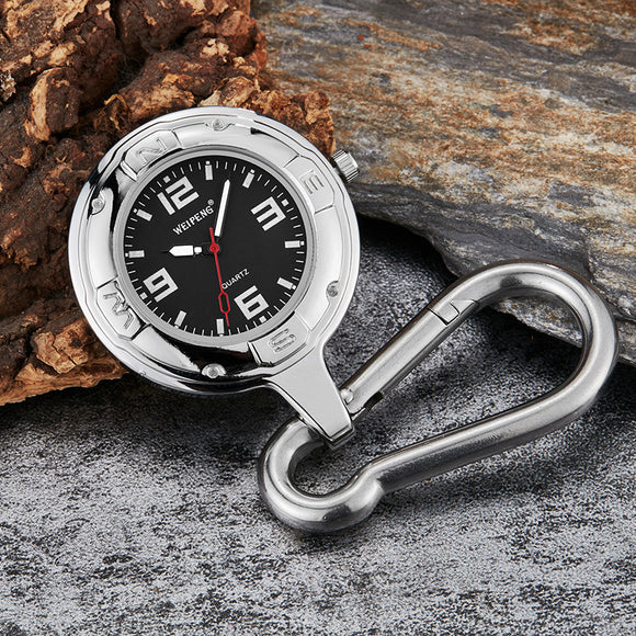 Reloj Multifuncional con Carabinero para Aventuras y Escalada