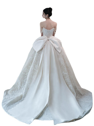 Vestido de Novia Bandeau Master Elegante Francés - Image 12