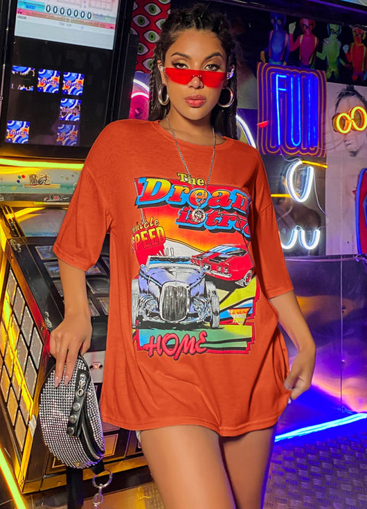 Blusa Oversized de Algodón Puro - Estilo Streetwear Casual para Chicas - Image 5