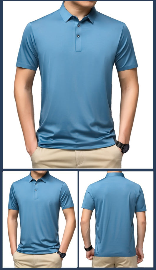 Polo de Seda Mulberry para Hombre - Elegancia y Comodidad - Image 18