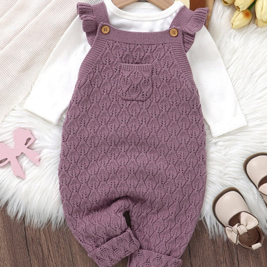 Pelele Elegante de Otoño-Invierno con Volantes para Bebé - Image 15