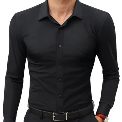Camisa Elástica de Manga Larga para Hombre - Image 5