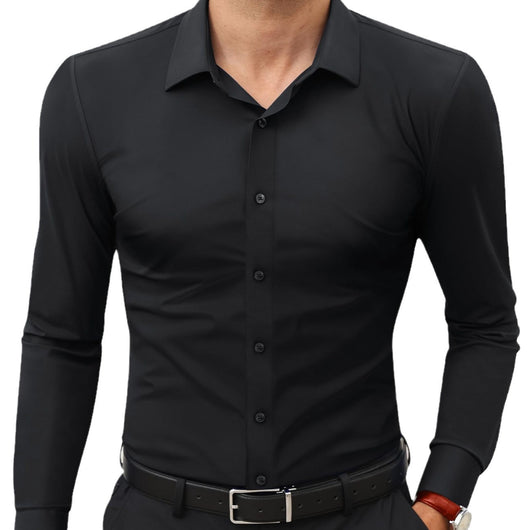 Camisa Elástica de Manga Larga para Hombre - Image 5