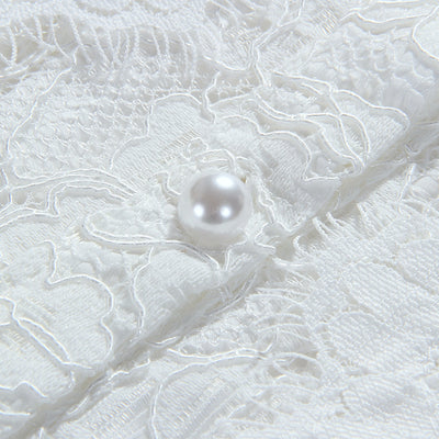 Traje de Encaje Blanco Elegante para Mujer - Image 10