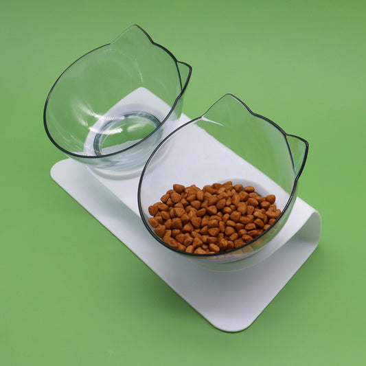 Comedero Elevado Cervical para Gatos con Soporte Ergonómico