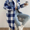 Azul y Blanco Plaid