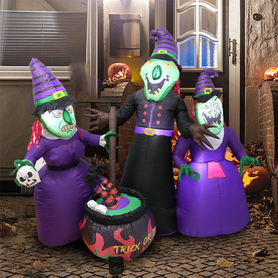 Decoración Inflable Luminosa de Bruja de Halloween - Image 11