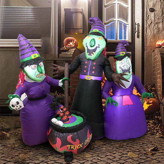 Decoración Inflable Luminosa de Bruja de Halloween - Image 11
