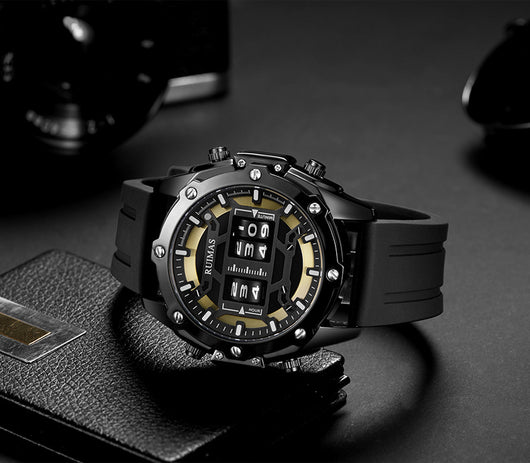 Reloj de Cuarzo Deportivo en Cuero para Hombre - Image 10