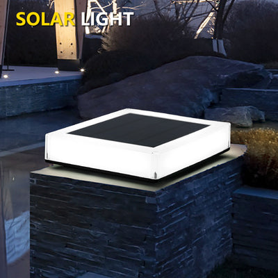 Faro Solar Cuadrado para Jardín y Patio - Iluminación Exterior Automática - Image 2