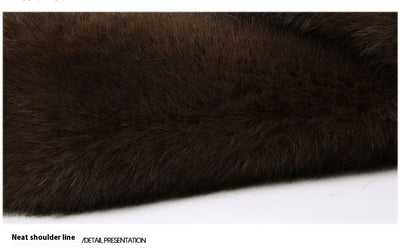 Abrigo de Invierno para Hombre con Cuello Solapa y Piel de Visón Dorado - Image 23