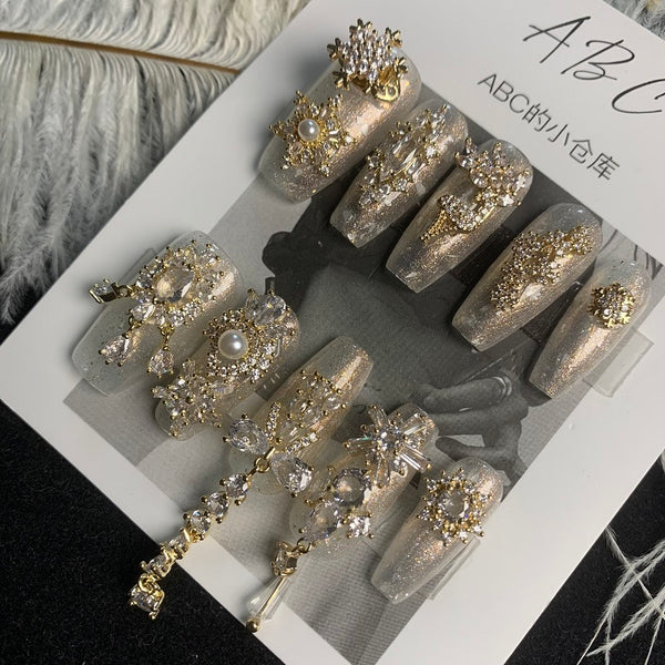 Uñas Postizas Removibles Premium con Armadura Fija