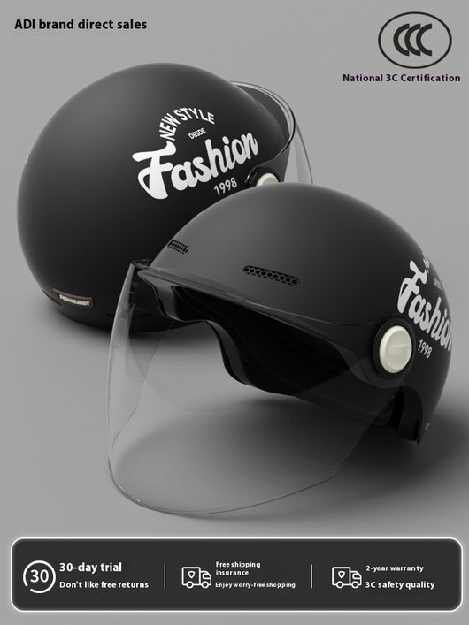 Casco Moto Semintergral Batería Universal Cuatro Estaciones - Image 29