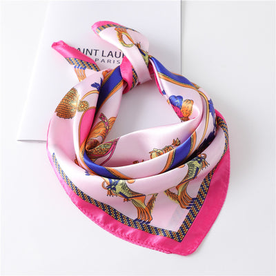 Pañuelo Retro Cuadrado Pequeño de Cachemira para Mujer - Image 34