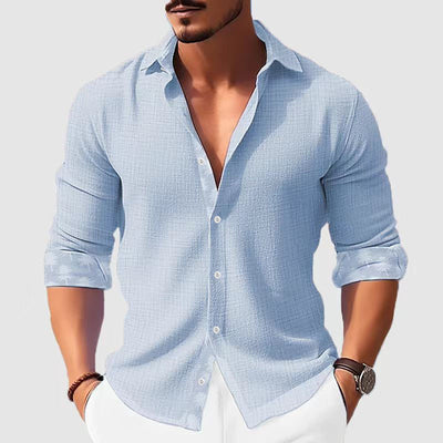 Camisa de Manga Larga Estampada para Hombre