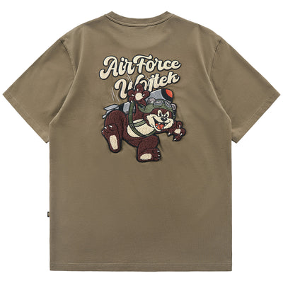Camiseta Infantil de Algodón con Bordado de Dibujos Animados - Manga Corta Estilo Americano - Image 9