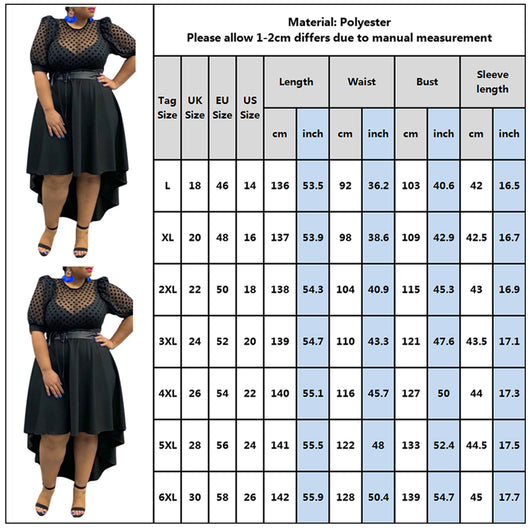 Vestido Elegante Negro con Estampado de Lunares para Mujer - Image 4