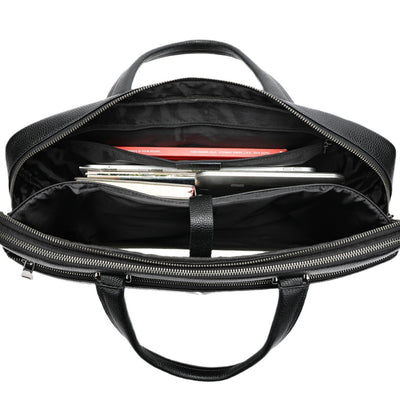 Maletín Ejecutivo Horizontal de Cuero Genuino - Capacidad Grande para Laptop 17 Pulgadas - Image 4