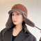 Gorro de Cuero con Orejeras Acolchadas para Invierno