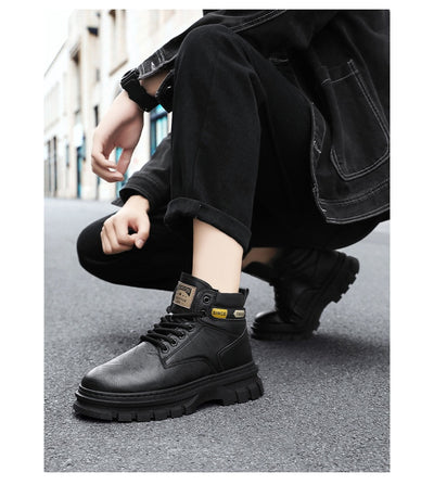 Botas Martin Altas para Hombre Estilo Británico de Trabajo - Image 10
