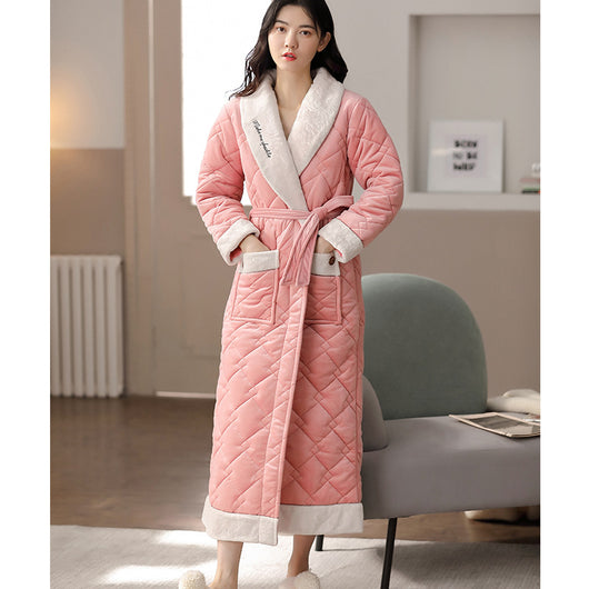 Pijama Térmico para Parejas Franela Acolchada Tres Capas - Image 2