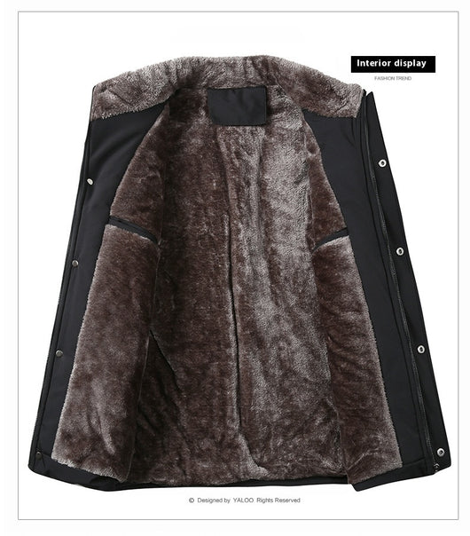 Abrigo Acolchado de Algodón para Papá - Chaqueta Cálida Otoño Invierno - Image 22