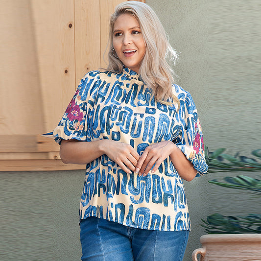 Playera Estampada Cuello Redondo Primavera Verano