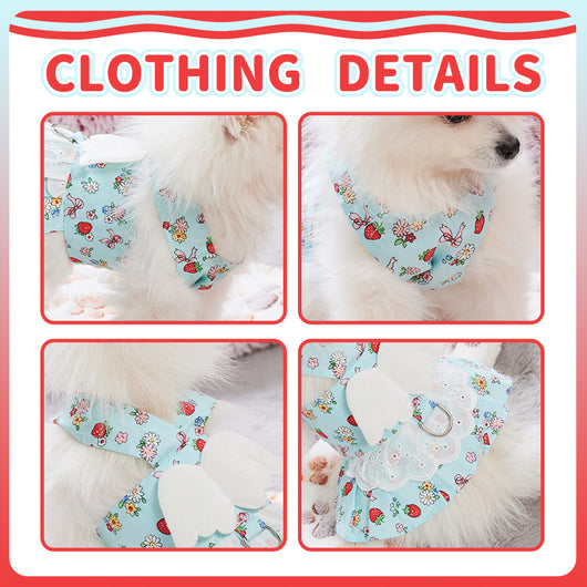Vestido Arnés para Perro con Alas de Ángel y Correa - Outfit Fashion para Mascotas Pequeñas - Image 6