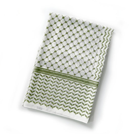 Pañuelo Árabe de Gasa Estampado a Cuadros - Image 8