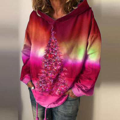Sudadera Retro Estampada Aurora Azul para Mujer - Image 10