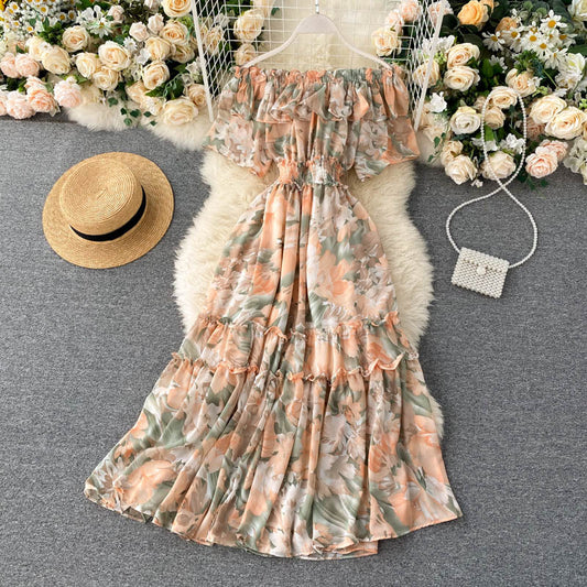 Vestido Ligero de Verano con Escote Floral en Gasa - Image 2