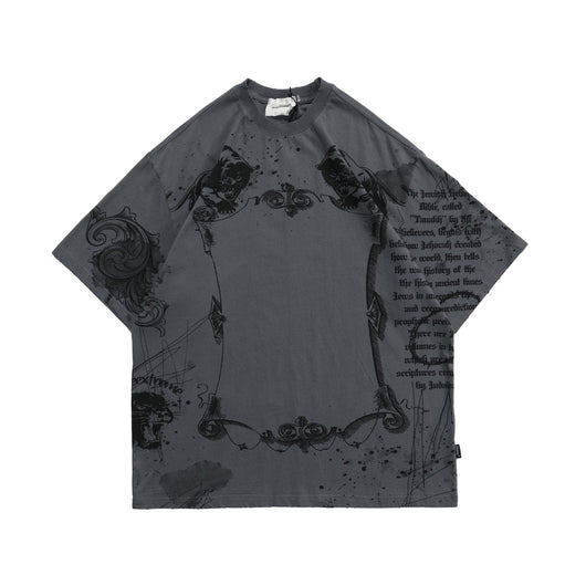 Playera Suelta con Estampado de Letras - Unisex - Image 7