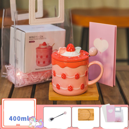 Taza de Café con Tapa, Cuchara y Caja de Regalo - Image 2